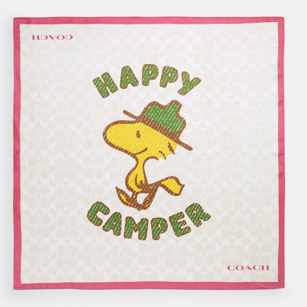 Coach X Peanuts Woodstock Signature Silk Bandana